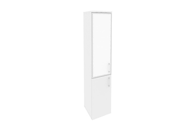 Шкаф для документов высокий узкий левый Onix O.SU-1.2R(L) white - фото товара 1 из 3