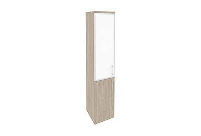 Шкаф для документов высокий узкий левый Onix O.SU-1.2R(L) white - фото товара 1 из 3