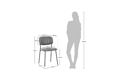Стул для кафе Carol FR 0470 - фото товара 5 из 6