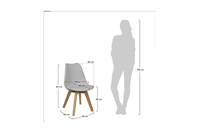 Стул для кафе Eames Bon FR 0024 - фото товара 4 из 5