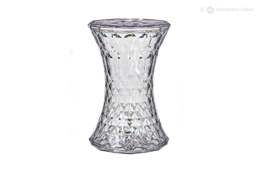  Стул-пуф Stone FR 0054 Поликарбонат прозрачный - фото товара 1 из 3