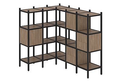 Стеллаж на металлокаркасе Loft VR.L-30 - фото товара 1 из 3