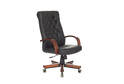 Кресло для руководителя Бюрократ T-9928WALNUT/ECO-B - фото товара 1 из 5