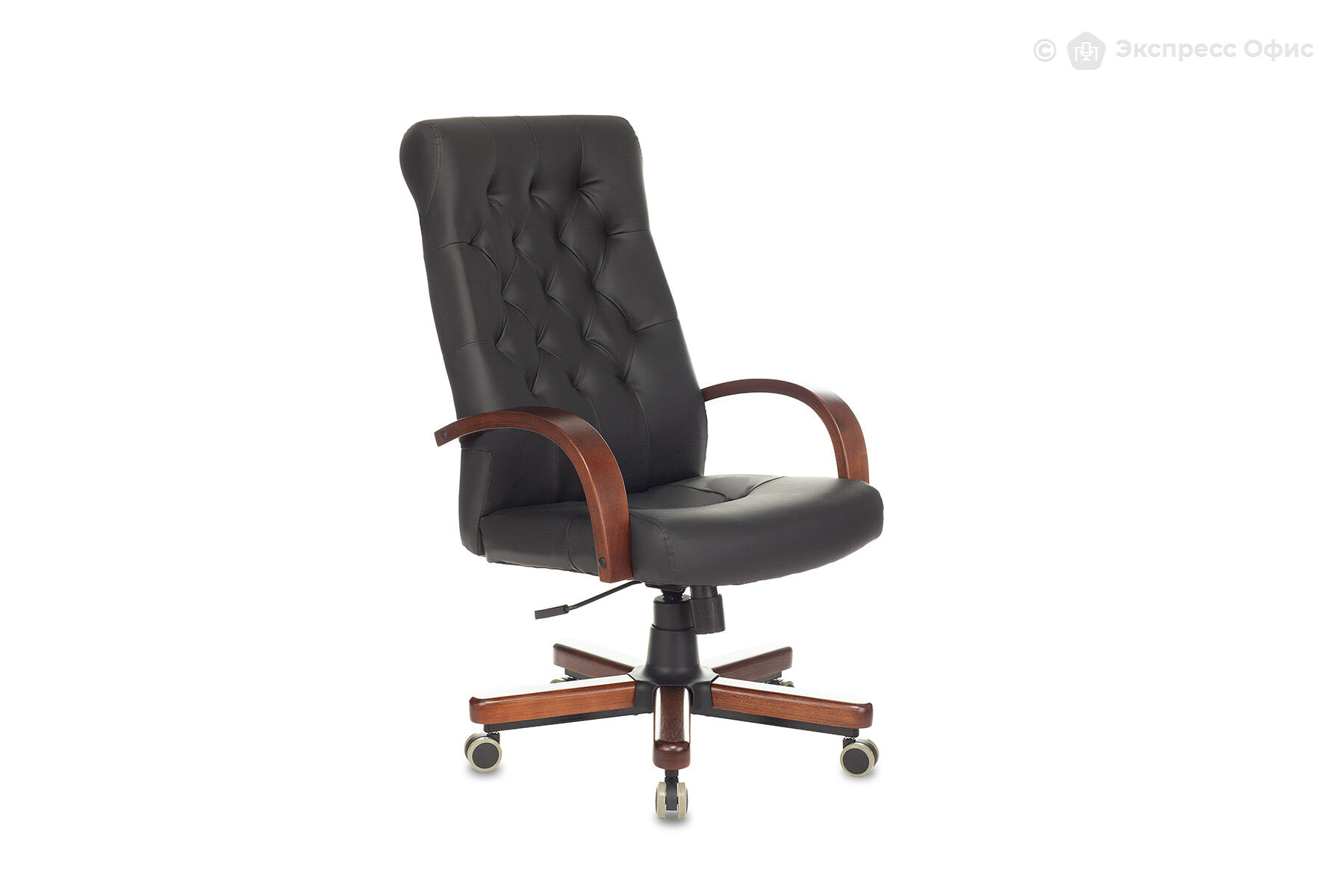 Кресло для руководителя Бюрократ T-9928WALNUT/ECO-B - фото товара 1 из 5