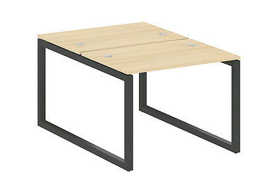 Стол-бенч двойной на О-образном м/к Metal system quattro 50x50 50БО.РАС-СП-2.1 - фото товара 1 из 3