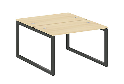 Стол-бенч двойной на О-образном м/к Metal system quattro 50x50 50БО.РАС-СП-2.2 - фото товара 1 из 3