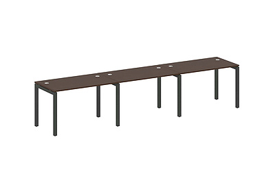 Бенч-стол на 3 раб.места на П-образном м/к Metal system quattro 50x50 50БП.СМ-3.2 - фото товара 1 из 3