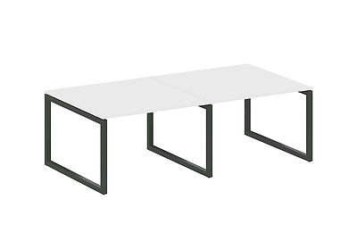 Стол для переговоров (2 столешницы) на О-образном м/к Metal system quattro 50x50 50БО.ПРГ-2.2 - фото товара 1 из 3