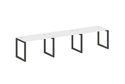 Бенч-стол на 3 раб.места на О-образном м/к Metal system quattro 50x50 50БО.СМ-3.2 - фото товара 1 из 3