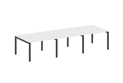 Стол для переговоров (3 столешницы) на П-образном м/к Metal system quattro 50x50 50БП.ПРГ-3.2 - фото товара 1 из 3