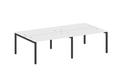 Бенч-стол на 4 раб.места на П-образном м/к Metal system quattro 50x50 50БП.СМ-4.3 - фото товара 1 из 3