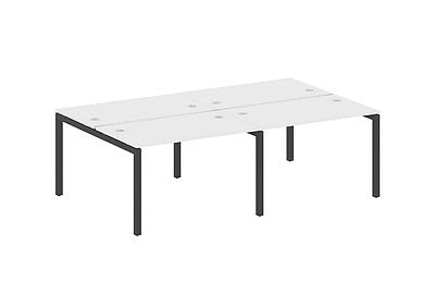 Бенч-стол на 4 раб.места на П-образном м/к Metal system quattro 50x50 50БП.СМ-4.2 - фото товара 1 из 3