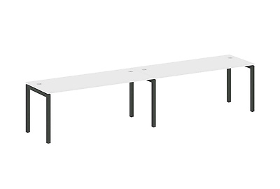 Бенч-стол на 2 раб.места на П-образном м/к Metal system quattro 50x50 50БП.СМ-2.5 - фото товара 1 из 3