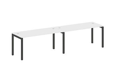 Бенч-стол на 2 раб.места на П-образном м/к Metal system quattro 50x50 50БП.СМ-2.4 - фото товара 1 из 3