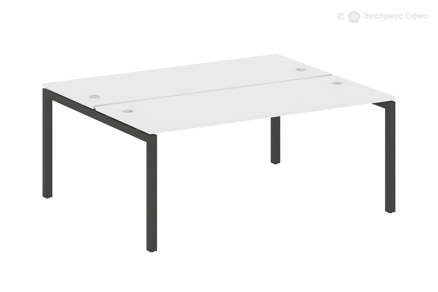  Бенч-стол на П-образном м/к Metal system quattro 50x50 50БП.РАС-СП-2.5 Белый/Металл антрацит - фото товара 1 из 1