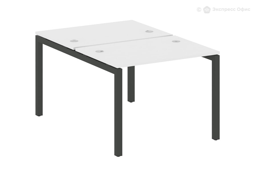  Бенч-стол на П-образном м/к Metal system quattro 50x50 50БП.РАС-СП-2.1 Белый/Металл антрацит - фото товара 1 из 1