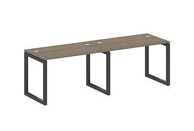 Бенч-стол на 2 раб.места на О-образном м/к Metal system quattro 50x50 50БО.СМ-2.2 - фото товара 1 из 3
