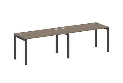 Бенч-стол на 2 раб.места на П-образном м/к Metal system quattro 50x50 50БП.СМ-2.3 - фото товара 1 из 3