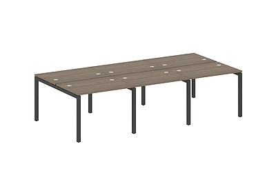 Бенч-стол на 6 раб.мест на П-образном м/к Metal system quattro 50x50 50БП.СМ-6.1 - фото товара 1 из 3