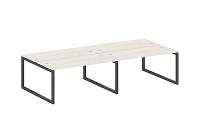 Бенч-стол на 4 раб.места на О-образном м/к Metal system quattro 50x50 50БО.СМ-4.4 - фото товара 1 из 3