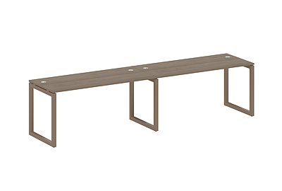 Бенч-стол на 2 раб.места на О-образном м/к Metal system quattro 50x50 50БО.СМ-2.4 - фото товара 1 из 3