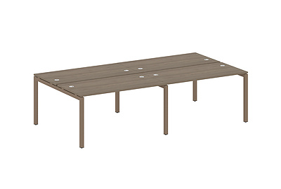 Бенч-стол на 4 раб.места на П-образном м/к Metal system quattro 50x50 50БП.СМ-4.3 - фото товара 1 из 3