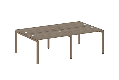 Бенч-стол на 4 раб.места на П-образном м/к Metal system quattro 50x50 50БП.СМ-4.2 - фото товара 1 из 3