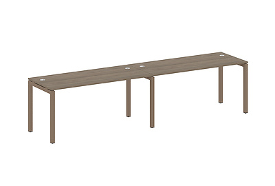 Бенч-стол на 2 раб.места на П-образном м/к Metal system quattro 50x50 50БП.СМ-2.4 - фото товара 1 из 3