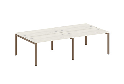 Бенч-стол на 4 раб.места на П-образном м/к Metal system quattro 50x50 50БП.СМ-4.3 - фото товара 1 из 3