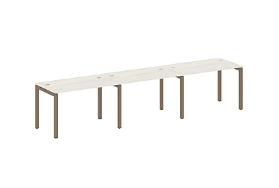 Бенч-стол на 3 раб.места на П-образном м/к Metal system quattro 50x50 50БП.СМ-3.2 - фото товара 1 из 3