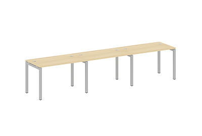 Стол-бенч линейный на 3 раб. места на П-образном м/к Metal system quattro 50x50 50БП.СМ-3.2 - фото товара 1 из 3