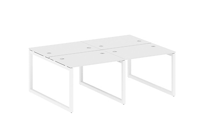 Бенч-стол на 4 раб.места на О-образном м/к Metal system quattro 50x50 50БО.СМ-4.1 - фото товара 1 из 3