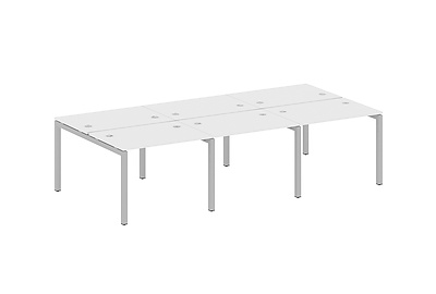 Бенч-стол на 6 раб.мест на П-образном м/к Metal system quattro 50x50 50БП.СМ-6.1 - фото товара 1 из 3
