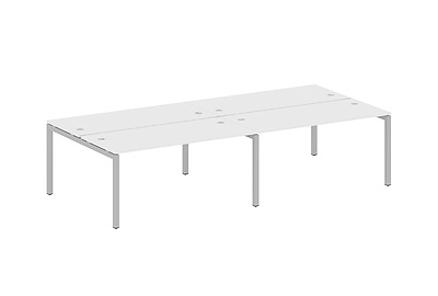 Бенч-стол на 4 раб.места на П-образном м/к Metal system quattro 50x50 50БП.СМ-4.4 - фото товара 1 из 3