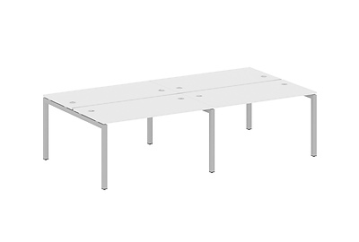 Бенч-стол на 4 раб.места на П-образном м/к Metal system quattro 50x50 50БП.СМ-4.3 - фото товара 1 из 3