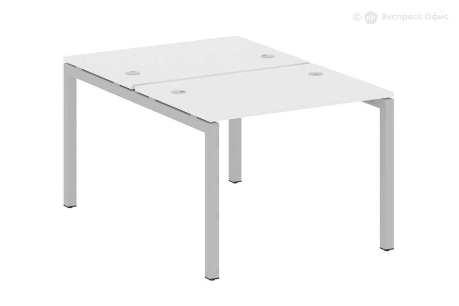  Бенч-стол на П-образном м/к Metal system quattro 50x50 50БП.РАС-СП-2.1 Белый/Металл серый - фото товара 1 из 1