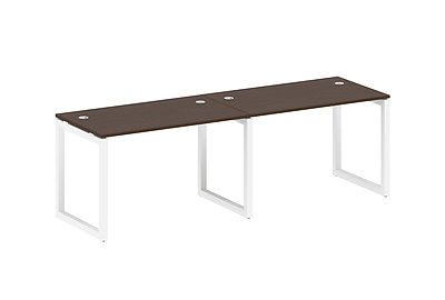 Бенч-стол на 2 раб.места на О-образном м/к Metal system quattro 50x50 50БО.СМ-2.2 - фото товара 1 из 3