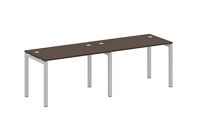 Бенч-стол на 2 раб.места на П-образном м/к Metal system quattro 50x50 50БП.СМ-2.2 - фото товара 1 из 3