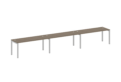 Бенч-стол на 3 раб.места на П-образном м/к Metal system quattro 50x50 50БП.СМ-3.5 - фото товара 1 из 3