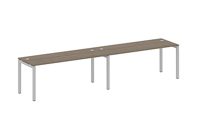 Бенч-стол на 2 раб.места на П-образном м/к Metal system quattro 50x50 50БП.СМ-2.5 - фото товара 1 из 3