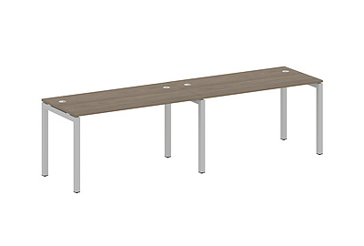 Бенч-стол на 2 раб.места на П-образном м/к Metal system quattro 50x50 50БП.СМ-2.3 - фото товара 1 из 3