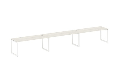 Бенч-стол на 3 раб.места на О-образном м/к Metal system quattro 50x50 50БО.СМ-3.5 - фото товара 1 из 3
