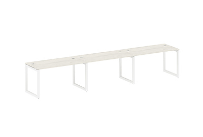 Бенч-стол на 3 раб.места на О-образном м/к Metal system quattro 50x50 50БО.СМ-3.3 - фото товара 1 из 3