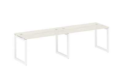 Бенч-стол на 2 раб.места на О-образном м/к Metal system quattro 50x50 50БО.СМ-2.3 - фото товара 1 из 3