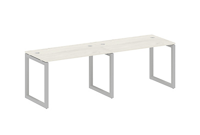 Бенч-стол на 2 раб.места на О-образном м/к Metal system quattro 50x50 50БО.СМ-2.2 - фото товара 1 из 3