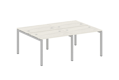 Бенч-стол на 4 раб.места на П-образном м/к Metal system quattro 50x50 50БП.СМ-4.1 - фото товара 1 из 3
