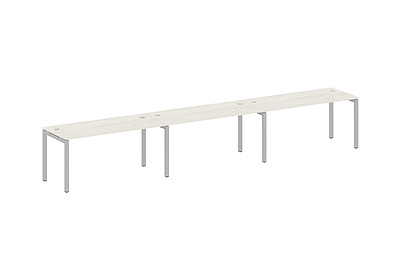 Бенч-стол на 3 раб.места на П-образном м/к Metal system quattro 50x50 50БП.СМ-3.4 - фото товара 1 из 3