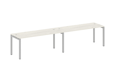 Бенч-стол на 2 раб.места на П-образном м/к Metal system quattro 50x50 50БП.СМ-2.5 - фото товара 1 из 3
