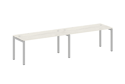 Бенч-стол на 2 раб.места на П-образном м/к Metal system quattro 50x50 50БП.СМ-2.4 - фото товара 1 из 3