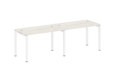 Бенч-стол на 2 раб.места на П-образном м/к Metal system quattro 50x50 50БП.СМ-2.2 - фото товара 1 из 3